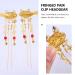 Lurrose 2Pcs Japanese Geisha Hair Clips | Vintage Chinese Tassel Hairpins | Bridal Kimono Hanfu Accessories for Women & Girls - Buy Online on GoSupps.com