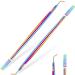 2 Pieces Eyelash Lift Perm Tool Lash Separator Tint Tool Stainless Steel Metal Lash Lift Rods Tool with Separation Comb for Eyelash Eyebrow Perming Tinting Curling Extensions Supplies (Multi Color)
