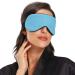 Haskirky Light Blocking Eye Mask | Adjustable Breathable Design for Deep Sleep | Great for Travel, Yoga, and Meditation | Pure Blue - Buy Online on GoSupps.com