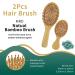 2Pcs Natural Bamboo Hair Brush Set for Thick/Thin/Curly Hair - MRD - Buy Online on GoSupps.com