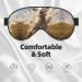Goat Frolic Print Unisex Sleep Eye Mask | Soft Comfort Eye Shade for Travel Yoga & Shift Work - Buy Online on GoSupps.com