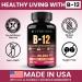 B12 with Hyaluronic Acid Collagen and Folate 25000 mcg B12 Complex | Maximize Absorption & Energy | Gluten Free USA Made B1 B2 B3 B6 B7 B12 vitamins 5000 mcg Methylcobalamin - 60 Capsules 60 Count (Pack of 1) - Buy Online on GoSupps.com