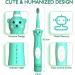 Kids Sonic Electric Toothbrush | Rechargeable Bear Toothbrush for Boys Girls Age 3-12 | 30s Reminder, 2 Min Timer, 5 Modes | 8 Brush Heads | Green - Buy Online on GoSupps.com