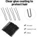 Doryum U Shaped Hair Pins Kit 200 Pcs Hair Pins for Women Girls Hair Fixation Professional Black Bobby Pins U Shape Bun Hair Pins for Women Girls and Hairdressing Salon - Buy Online on GoSupps.com