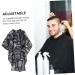 VINTORKY Barber Apron Beard Pattern Barber Gown Lipgloss Organizers Twisted Braid Afro Wig Hair Topper Bangs Salon Hair Cape Hair Styling Waterproof Hairdressing Cape Hair Dye Haircut Cape - Buy Online on GoSupps.com