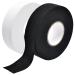 2 rolls hockey band sports handles band sport waterproof adhesive tape hockey sports tape with a non-slip handle to wrap ice hockey and hockey 25mm x 20m (black and white)