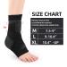 Adjustable Ankle Brace Compression Sleeve Arch Support & Foot Stabilizer Elastic Wrap for Plantar Fasciitis Achilles Tendonitis Recovery Sports Bandage Socks for Men & Women (Medium) - Buy Online on GoSupps.com