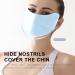 Aizuoni UV Protection Masque | Breathable Ice Silk Face Shield | Reusable Sun Shield Face for Women Sunscreen Masque for Fishing Hiking Cycling blue - Buy Online on GoSupps.com