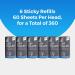 STERUN Lint Roller Sticky Refills Pack Of 6-360 Sheets For Quickly Removes Dust And Hair From Clothes Cars Pets Hair | Lint Roller For Clothes | Lint Remover | Lint Roller Refills - Buy Online on GoSupps.com
