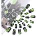 Coffin False Nails Short Fake Nails Graffiti Artificial Acrylic Press on Nails Full Cover Stick on Nails 24pcs for Women and Girls (Color : BROWN Size : 1) 1 count (Pack of 1) BROWN - Buy Online on GoSupps.com