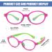 Duco Blue Light Blocking Glasses for Kids - Anti-Glare Gaming Frames for Boys & Girls (Ages 5-10) - K026 Rose Red & Green - Buy Online on GoSupps.com