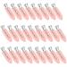 ZEVONDA 26 PCS No Crease Hair Clips - No Bend Hair Clips Makeup Hair Clips Hair Styling Clips Hairdressing Hairpins for Girls Women (Pink) Pink *26