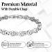Magnetic Bracelet for Women | Titanium Steel with Cubic Zirconia | Ultra Strength Magnets | Jewelry Brazaletes | B-silver - Buy Online on GoSupps.com
