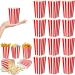 LAANCOO 100Pcs Popcorn Boxes 4.5 Inches Tall Red & White Popcorn Bags Mini Pop Corn Buckets Cardboard Candy Containers for Party Snacks Candies Popcorn Gift Bags Christmas - Buy Online on GoSupps.com
