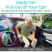 Vive Car Handle Assist for Elderly - Scratch Proof Latch - Auto Grab Bar Cane Support Aid - Standing Mobility Safety Tip to Help Get Out - Portable Assistive Device for Seniors Handicapped Single - Buy Online on GoSupps.com