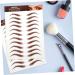 SKISUNO 5 Sheets eyebrow waterproof grooming shaping eyebrow authentic eyebrow sticker - Buy Online on GoSupps.com