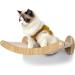 HeyKitten 17 Cat Wall Hammock for 2x4 Stud Mount - Stylish Floating Kitten Shelf for Large Cats - DIY Suspension Kitty Perch in Walnut - Buy Online on GoSupps.com