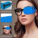 12Pcs Reusable Non-Woven Fabric Eye Patches for Glasses - Treat Lazy Eye & Strabismus - Black & Blue - Buy Online on GoSupps.com
