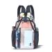 Mildbeer Small Clear Bag Stadium Approved Sling Backpack 7.5x3x15 Work Concert Festival Stadium Bag Transparent Purse for Women Men Black