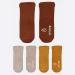Buy Cotton Anti-Slip Baby Socks | Winter Warm Toddler Socks | 3 Pairs for Newborn & Young Girls (2-3 Years) - Brown - Buy Online on GoSupps.com