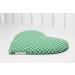 Flaxseed Heart Pillow 30x25cm - Green-White Heat & Grain Pillow - Perfect Charming Gift - Buy Online on GoSupps.com