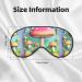 Buy Wonderful Little Mushrooms Unisex Adjustable Blackout Sleep Eye Mask | Perfect for Travel Yoga & Naps - International Shipping Available - Buy Online on GoSupps.com