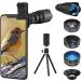 Selvim Phone Camera Lens Phone Lens Kit 4 in 1, 22X Telephoto Lens, 235 Fisheye Lens, 0.62X Wide Angle Lens, 25X Macro Lens, Compatible with iPhone 7 8 11 12 pro max X XS XR Android Samsung big 4 in1