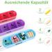 7-Day Pill Organizer Box with 4 Compartments - Weekly Medication Holder for Tablets & Supplements - Black - Buy Online on GoSupps.com
