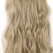 Silk-co 17 Inch 8PCS Clip-In Hair Extensions Blond&Bleach Blond - Long Curly Wavy Synthetic Hair Piece for Full Head - 17 Inch Curly #Blond&Bleach Blond - Buy Online on GoSupps.com
