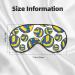 Sleep Mask Eye for Women & Men | Reusable Soft Blackout Covers for Better Sleep & Travel | Volleyball Design Gifts - Buy Online on GoSupps.com