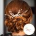 ifundom Hair piece side hair comb Miss crystal headgear elegant bridal headpiece grace hair hair wedding decor hair accessories for women hair accessories hairpin Metal modeling leaf - Buy Online on GoSupps.com