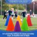Win SPORTS Training Plastic Traffic Cones Set - 24 Pack 7 Inch Indoor Outdoor Agility Cones - Soccer Sports Equipment for Kids - Buy Online on GoSupps.com