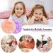 Arqumi Silk Satin Bonnet for Kids 2Pcs - Soft Baby Sleeping Cap - Adjustable Night Cap for Toddler Child Teens - Nude & Purple - Buy Online on GoSupps.com