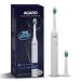 AGARO Cosmic Dlx Sonic AAA Battery Electric Toothbrush For Adults Power Toothbrush Soft Nylon Bristles AAA Battery White