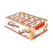 KINDER BUENO White Chocolate and Hazelnut Cream Candy Bars 20 Packs 2 Individually Wrapped Bars Per Pack (20 x 39g) Kinder Bueno White 20 Packs (780g)
