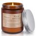 Wood Aromatherapy Candle Fall Scented Candle Halloween Candle for Men Candle for Home Scented Gift for Men Soy Scented Candle for Men & Sleep & Anxiety 7 oz Soy Wax 45h Burning Time