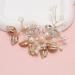 Bride Flower Wedding Hair Vines Gold Crystal Hair Clips Brides Flower Leaf Women Bridal Headpiece Wedding Hair Vine Comb Pins Accessories for Girls Hair Styling Guest Headband for Bridesmaid - Buy Online on GoSupps.com