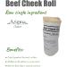 Beef Cheek Roll for Dogs Natural Chew Treat Small (5-6 inches) - Buy Online on GoSupps.com