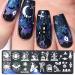 Beiling Halloween Nail Stamping Kit - Ghost, Pumpkin, Skull, Bone Patterns, 8 Piece Set - Buy Online on GoSupps.com