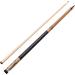 Viper Sinister 58" 2-Piece Billiard/Pool Cue, Natural Ash with Amber/Black Points 18-Ounce