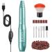 All's nail cutter electric nail cutter 6 pieces of nail cutter bits 20 000 rpm nail milling mills for gel nails portable manicure pedicure nail drill kit with grinding tapes and nail drilling milling cutter green saws green