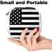 GIAPB Sanitary Napkin Storage Bag | Period Tampon Makeup Pad Pouch | Black USA Flag Color - Buy Online on GoSupps.com