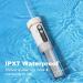 Frohsun Retractable Water Dental Flosser - 5 Pressure Modes, 6 Tips, Cordless & Rechargeable - IPX7 Waterproof - Low Noise - for Dental & Oral Health - Kids & Adults - Home & Travel - White - Buy Online on GoSupps.com