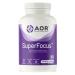 AOR SuperFocus Brain Support Supplement 60 Caps - Enhances Cognitive Performance & Memory Features Ginseng Rhodiola Rosea Bacopa Methyl B12