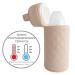Buy Duffi Baby Bottle Holder - Synthetic Leather Thermal Insulated Bag for Warm & Cold Bottles Lux Beige 0558-05 - Buy Online on GoSupps.com