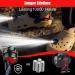 ePicsoa 2 Pcs Croc Lights - Rechargeable Headlights for Croc Shoes - IPX5 Waterproof - 3 Light Modes - Perfect Gift for Adults & Kids - Black - Buy Online on GoSupps.com