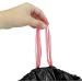 D.Rect 35L Garbage Bags - 50-Pack Heavy-Duty Plastic Kitchen Waste Bags with Cord Strain | Eco-Friendly Recycled Black Trash Bags - Buy Online on GoSupps.com