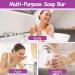 Lavender Soap Natural Lavender & Loofah Soap Bar Handmade Organic Soap Vegan Cruelty Free No SLS or Parabens Smooth Skin Acne Soap for Face and Body - Buy Online on GoSupps.com