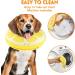 Suplutux Inflatable Hinge Dog & Cat Collar - Adjustable Leak Protection & Comfort for Recovery | Anti-Blocking View - Size S Yellow - Buy Online on GoSupps.com