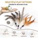 Rosaui Cat Toys Set B - 12 Interactive Fishing Toys with Suction Cups & Feathers for Cats | Self-Employment & Intelligence Play Set - Buy Online on GoSupps.com